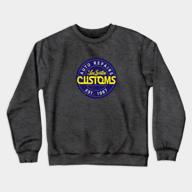 Los Santos Customs Crewneck Sweatshirt by sketchfiles